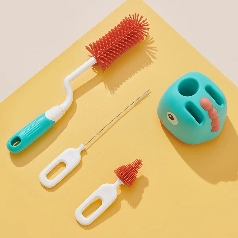 Portable Silicone Bottle Brush Set-Little Travellers