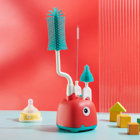 Portable Silicone Bottle Brush Set-Little Travellers
