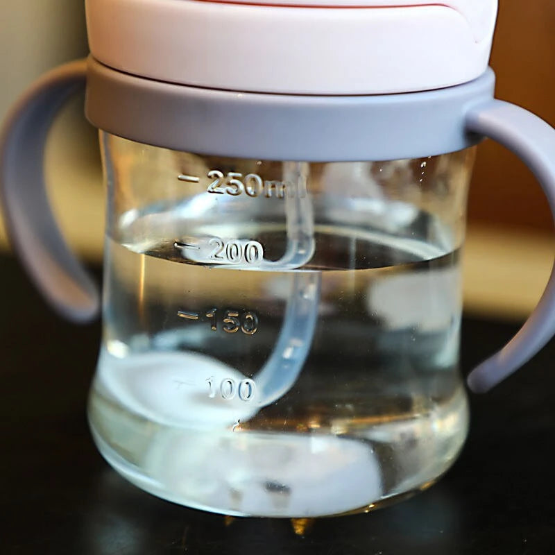 No-Leakage & Extra Durable Straw Sippy Cup (250 ml) (6+ months)-Little Travellers