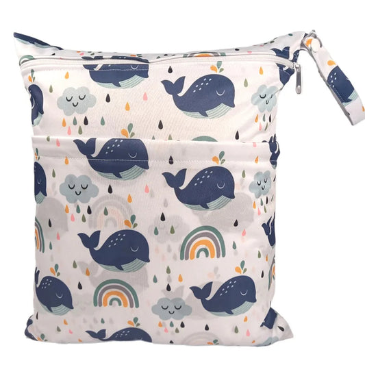 Waterproof Wet/Nappy Bag - 4 styles & 2 sizes