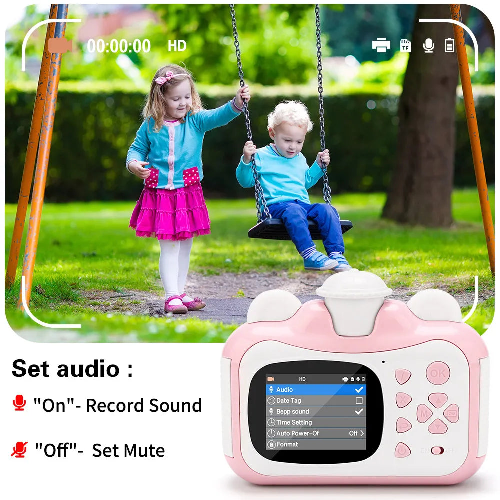 Kids 3-in-1 Instant/Digital Photo and Video Camera (6+ years)-Little Travellers