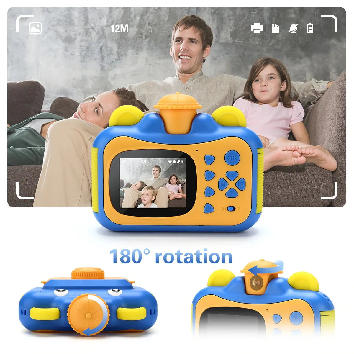 Kids 3-in-1 Instant/Digital Photo and Video Camera (6+ years)-Little Travellers