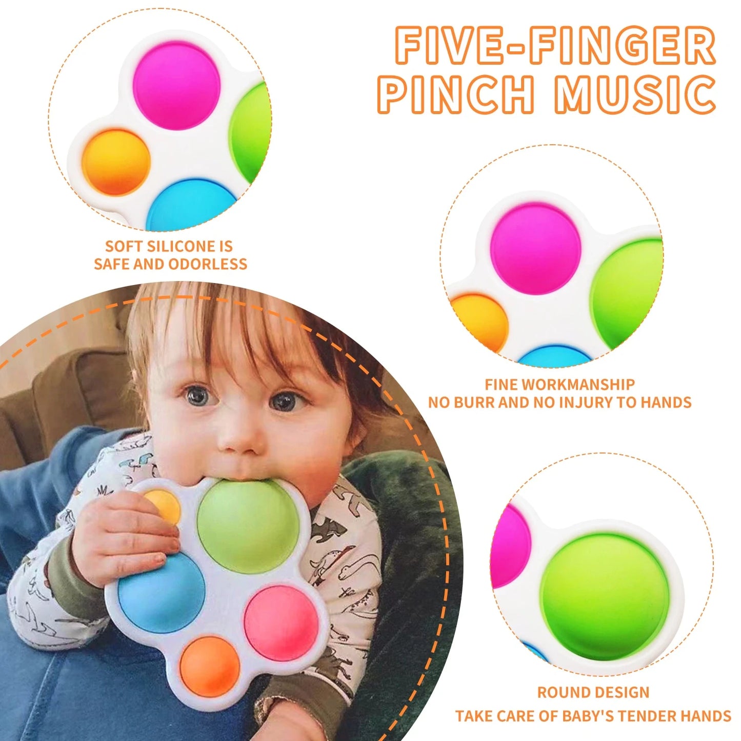 Fidget Pop-it Toy (6+ months)-Little Travellers