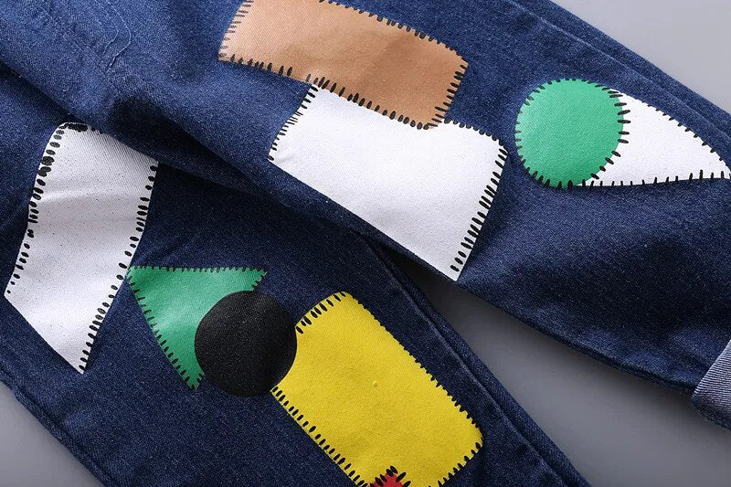 KiddoPatch Denim Pants-Little Travellers