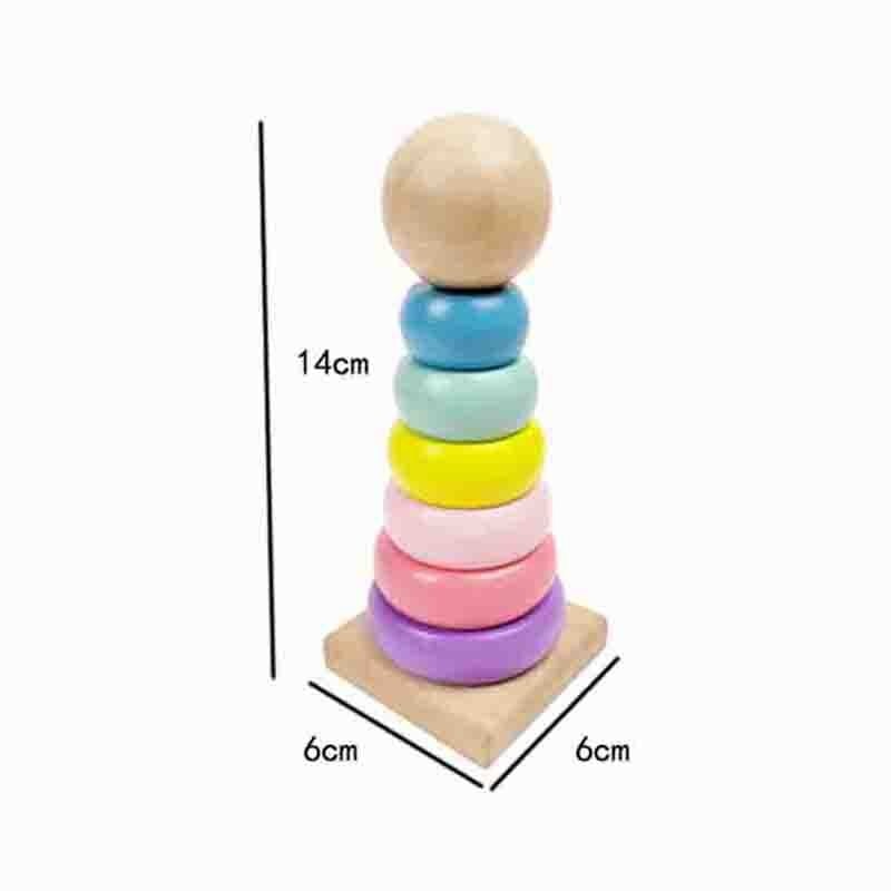 Small Wooden Stacking Toy (3+ years)-Little Travellers