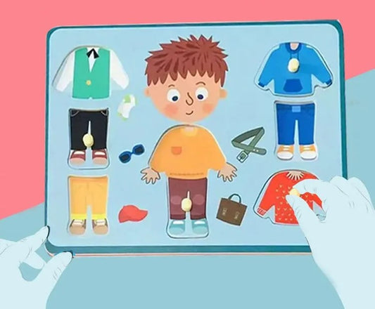 Wooden Montessori Dress Up Puzzle (3+ Years)