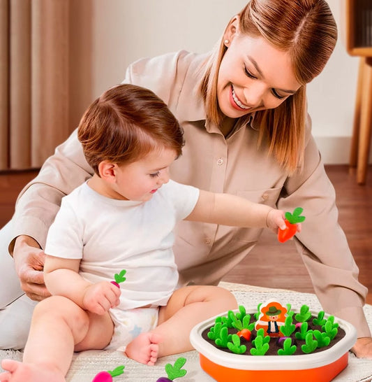 Wooden Vegetable Harvesting Montessori Puzzle Game