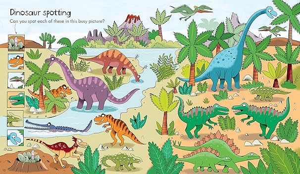 Usborne Little Children's Dinosaurs Activity Book (4-7 years)