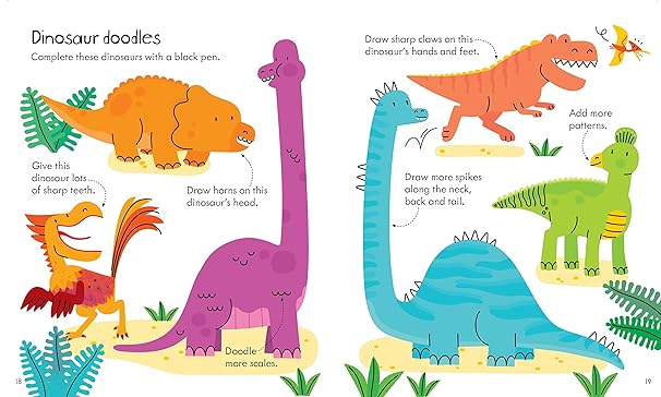 Usborne Little Children's Dinosaurs Activity Book (4-7 years)