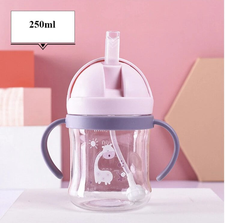 No-Leakage & Extra Durable Straw Sippy Cup (250 ml) (6+ months)-Little Travellers