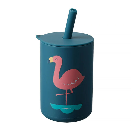 150ml Silicone Baby/Toddler Drink Cup with Straw (6+ months)