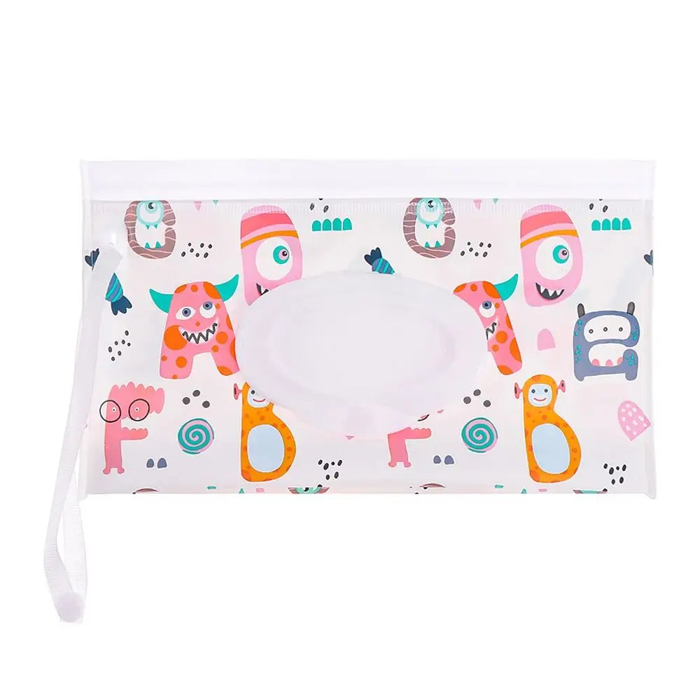 Portable Wet Baby Wipe Pouch (3 Styles)-Little Travellers