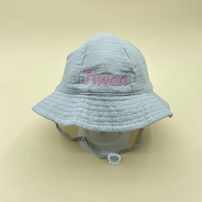 Personalised Wide-Brimmed Sun Hat (3-12 months)