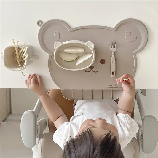 Silicone Placemat with Food Catcher (6+ months)-Little Travellers