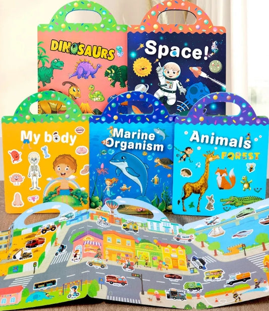 Reusable Sticker Book - Various Themes (3+ years)