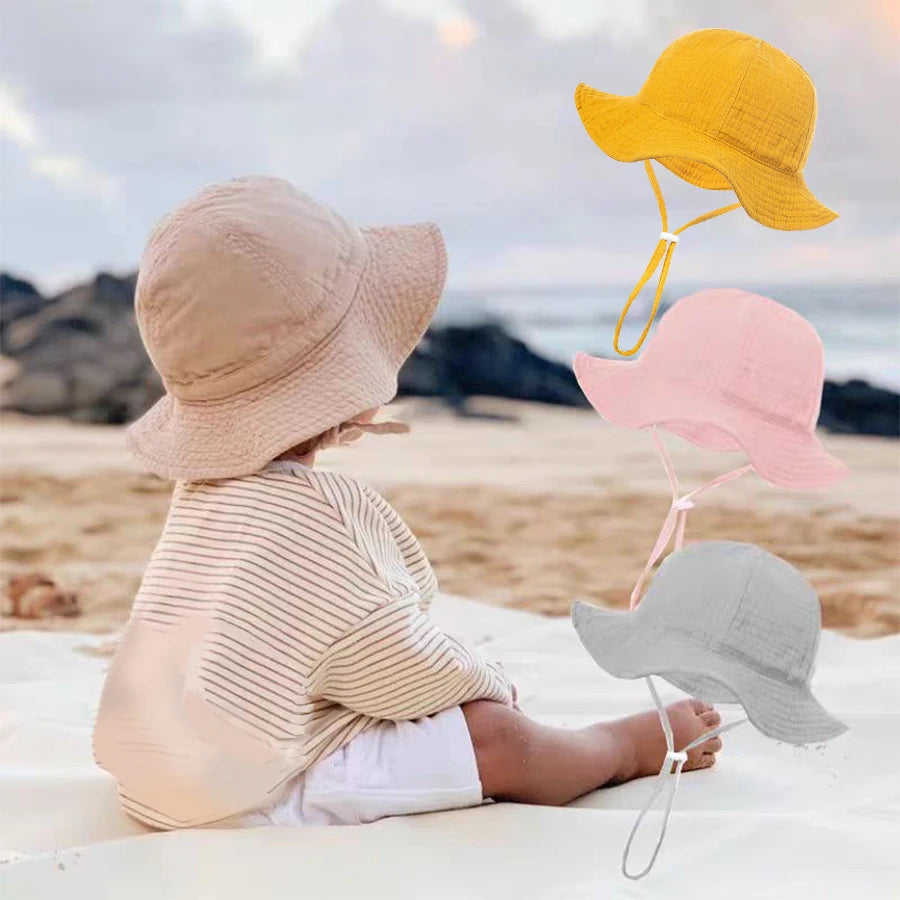 Personalised Wide-Brimmed Sun Hat (3-12 months)