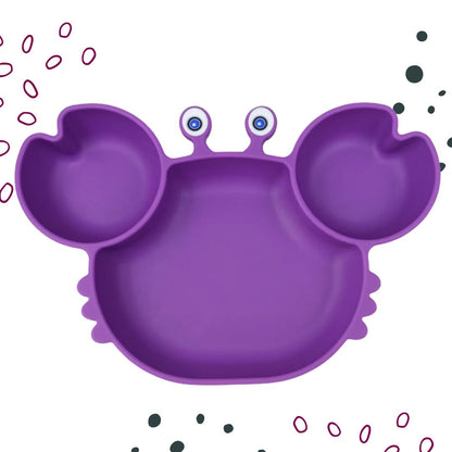 Hungry Crab - Silicone Baby Feeding Plate (Not Personalised)