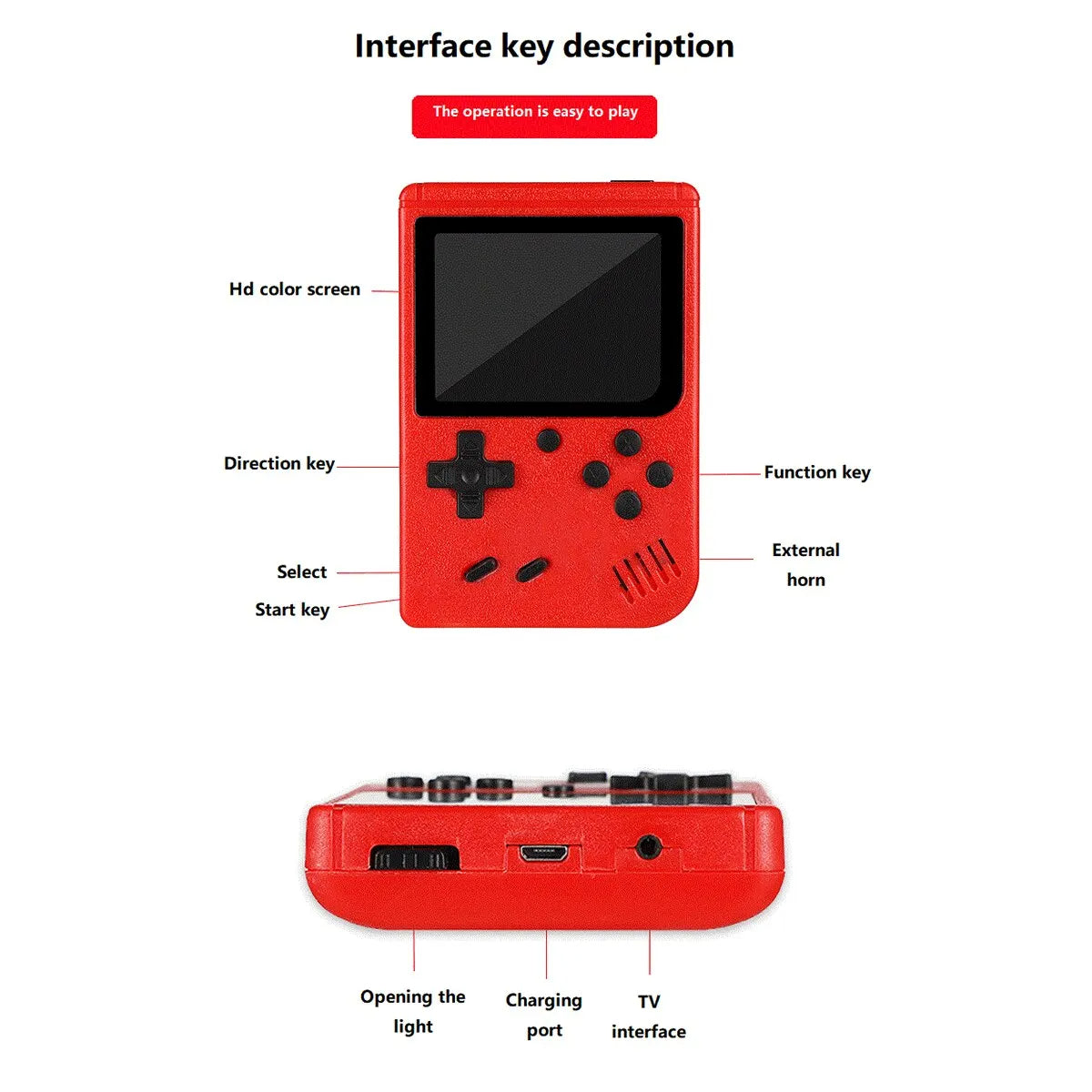 Retro Handheld Game Console