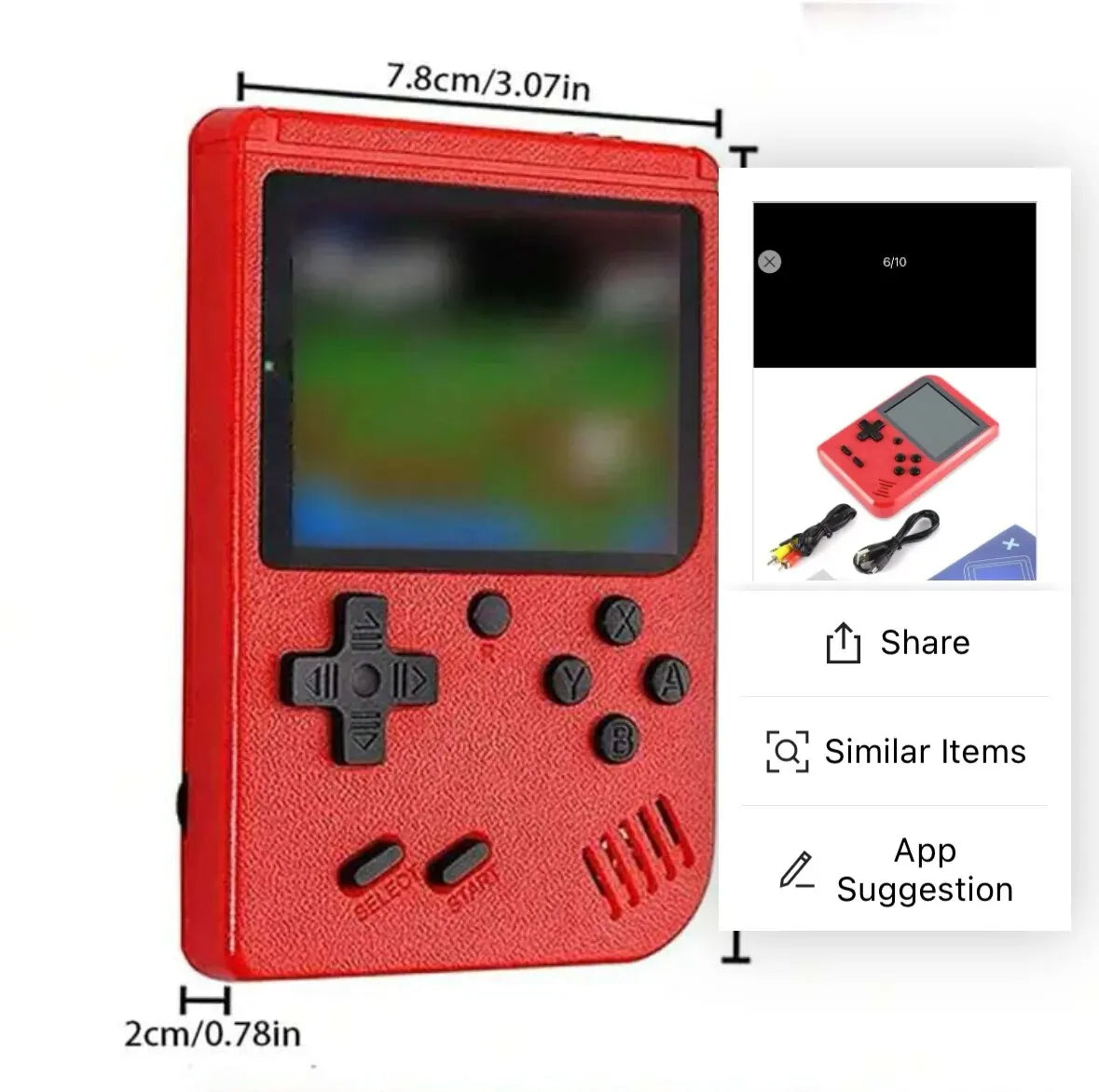 Retro Handheld Game Console