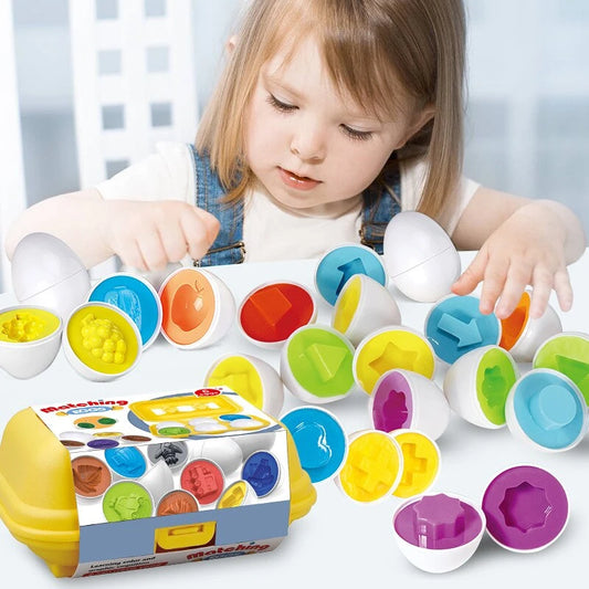 Sorting & Matching Eggs Puzzle - Vehicles-Little Travellers