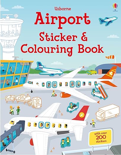 Usborne - Airport Sticker and Colouring Book (3+ years)
