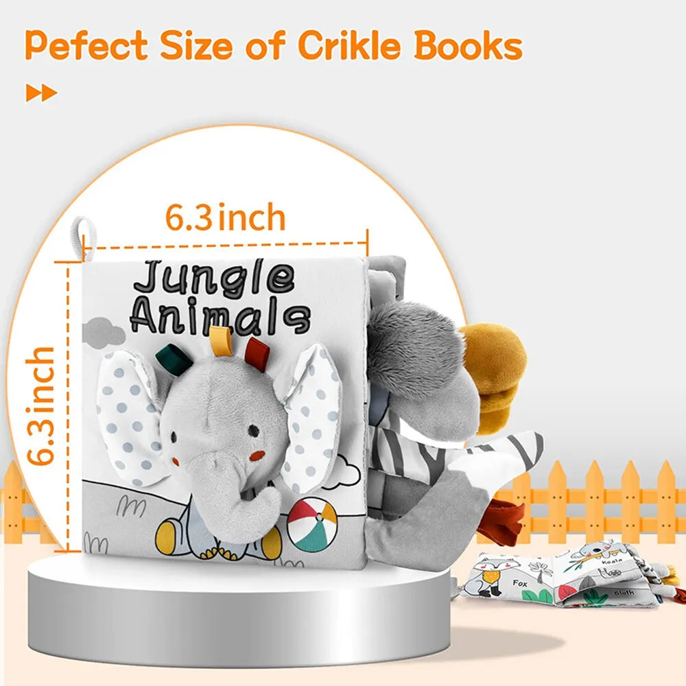 Baby's First Sensory Book - Jungle Animals (3+ months)-Little Travellers