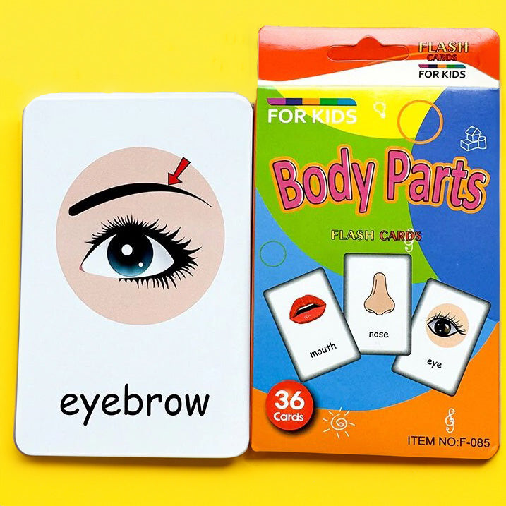 Body Parts Recognition Card Game (2+ years)-Little Travellers