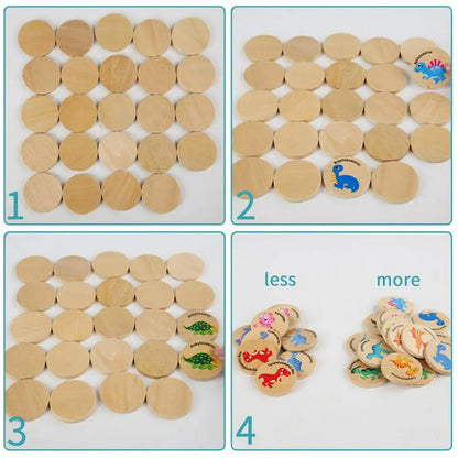 Wooden Dinosaur Memory Game (3+ years)