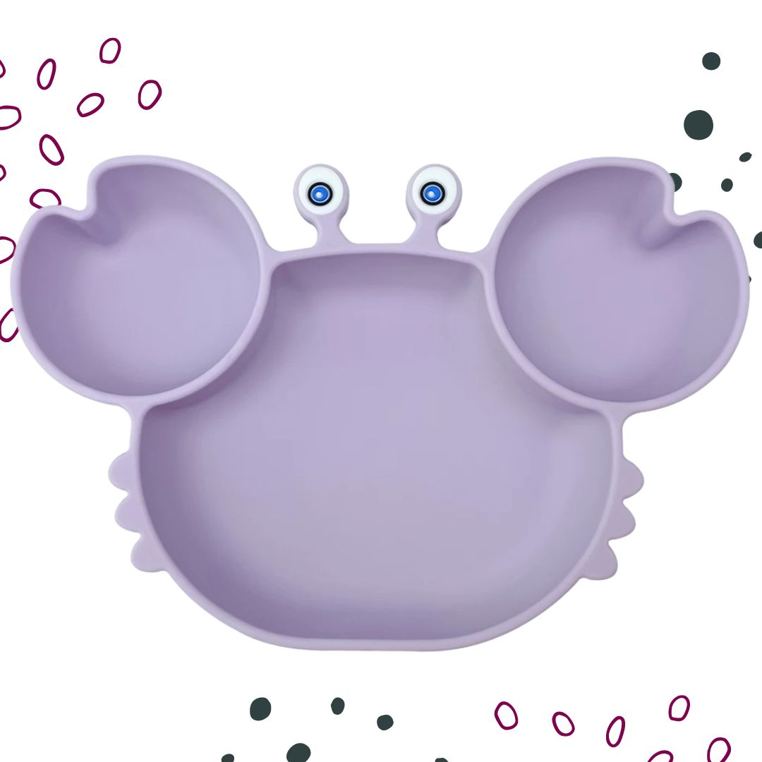 Hungry Crab - Silicone Baby Feeding Plate (Not Personalised)