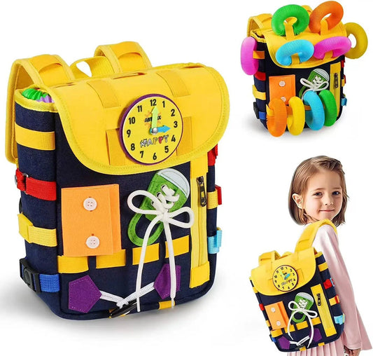 Felt Montessori Activity Backpack/Bag (3+ years)-Little Travellers