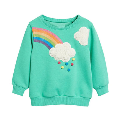 Girls' Radiant Rainbow Jumper-Little Travellers