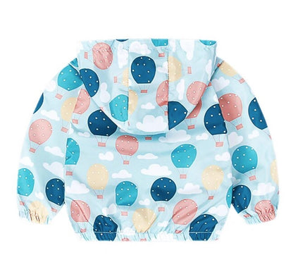 Toddler Hot Balloon Rain Jacket