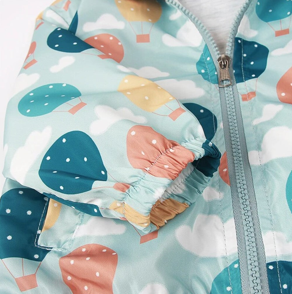 Toddler Hot Balloon Rain Jacket