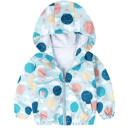 Toddler Hot Balloon Rain Jacket