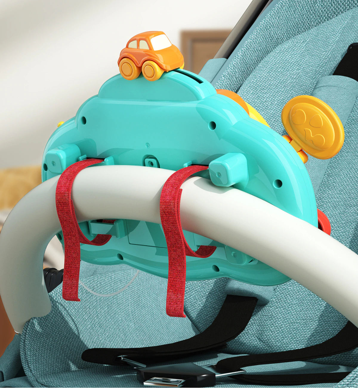 Interactive Steering Wheel Toy for Toddlers (1+ years)-Little Travellers