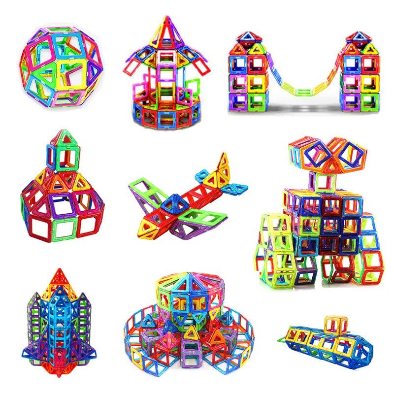 Magnetic Building Blocks - 100 Pieces (3+ years)-Little Travellers