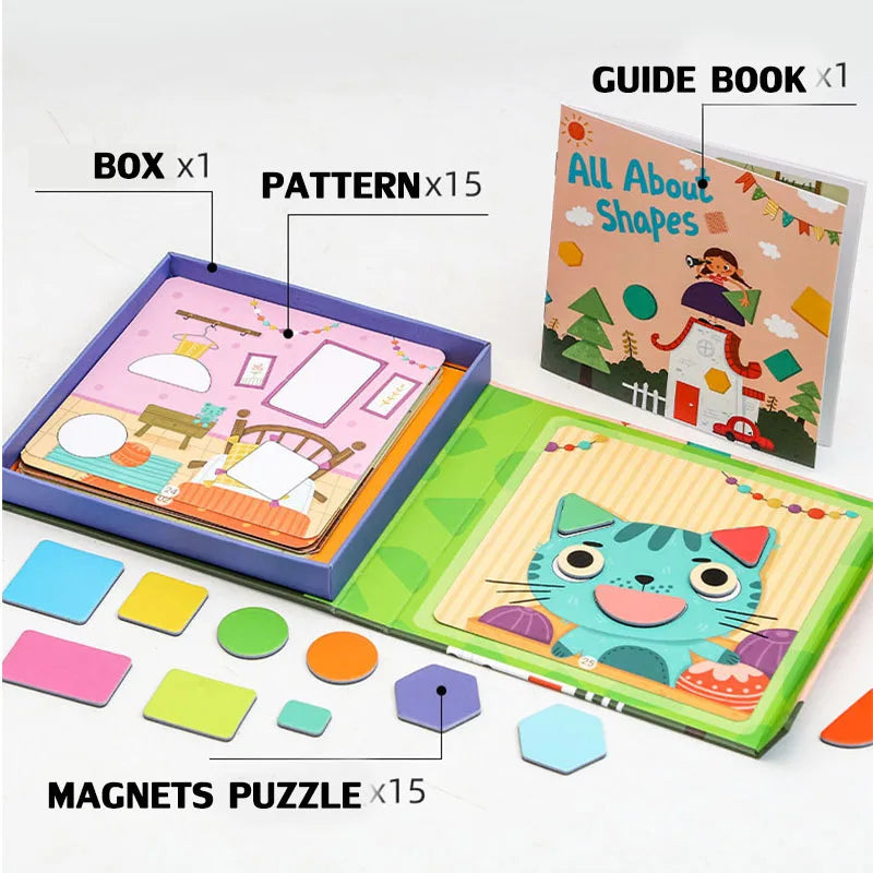 Magnetic Shape-Matching Puzzle (3+ years)-Little Travellers