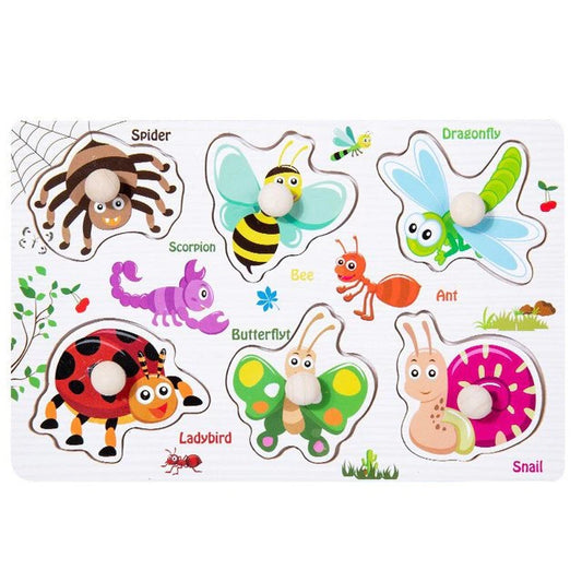 Montessori Puzzle - Friendly Insects-Little Travellers