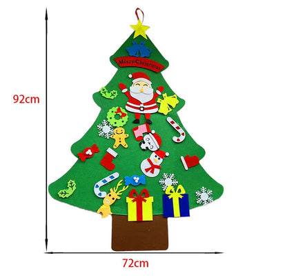 Montessori Felt Busy Board Christmas Tree with Lights (3+ years)-Little Travellers