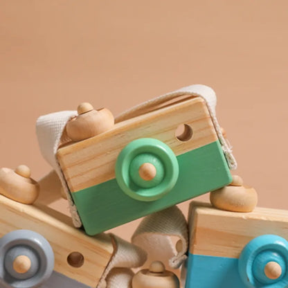 Montessori Wooden Pretend Play Kids Camera (3+ years)-Little Travellers