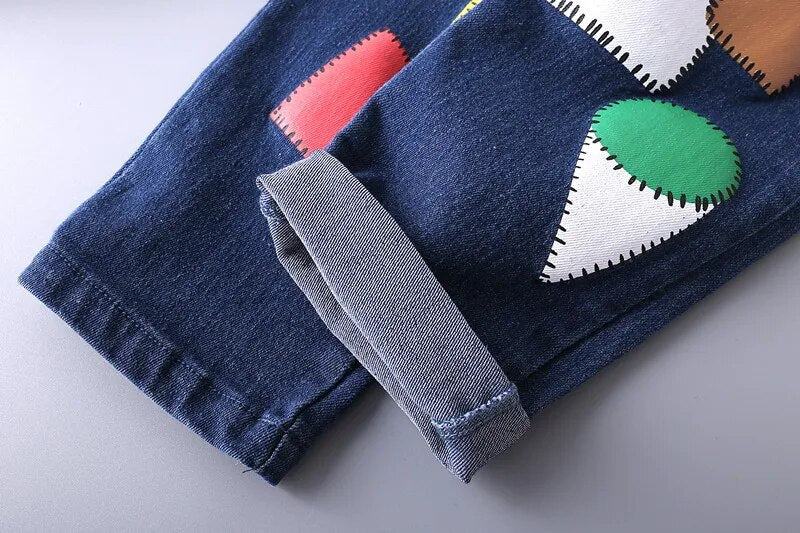 KiddoPatch Denim Pants-Little Travellers