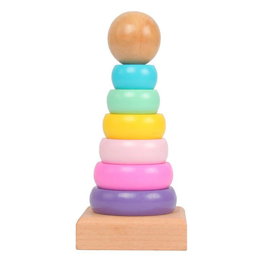 Small Wooden Stacking Toy (3+ years)-Little Travellers