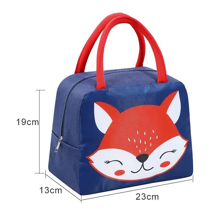 Smiling Fox Insulated Lunch Bag-Little Travellers