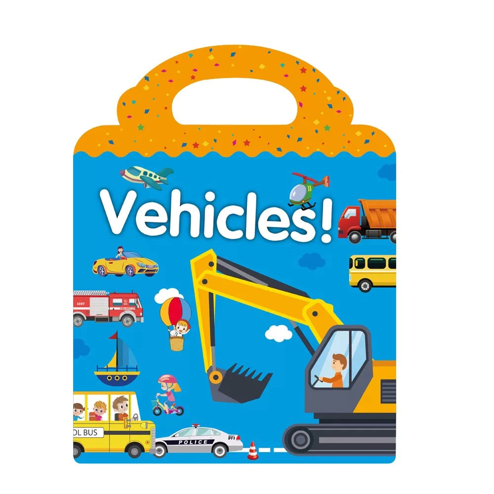 Sticker Book - Vehicles (3+ years)-Little Travellers