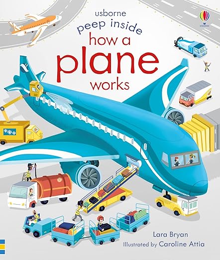 Usborne - Peep Inside How a Plane Works Board book (3-5 years)