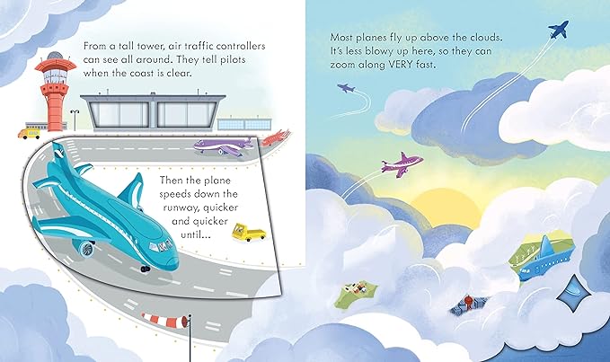 Usborne - Peep Inside How a Plane Works Board book (3-5 years)