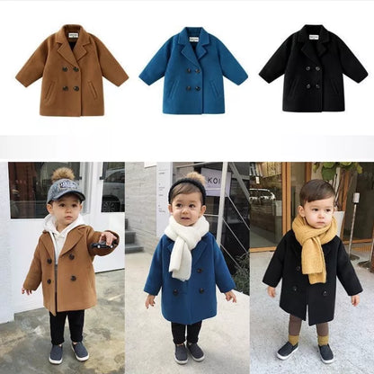 Woolen Toddler Trench Coat/Jacket