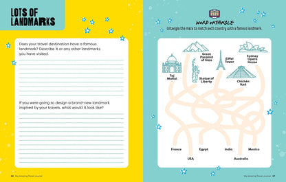 Lonely Planet Kids My Amazing Travel Journal: Write, Draw, Play Games & Capture Special Memories (8-12 years)