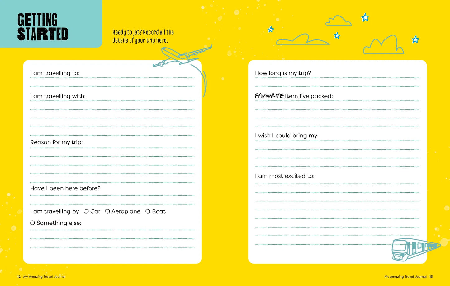 Lonely Planet Kids My Amazing Travel Journal: Write, Draw, Play Games & Capture Special Memories (8-12 years)