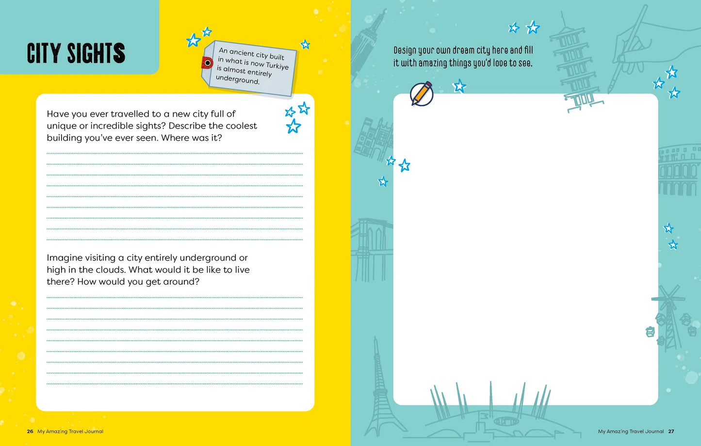 Lonely Planet Kids My Amazing Travel Journal: Write, Draw, Play Games & Capture Special Memories (8-12 years)